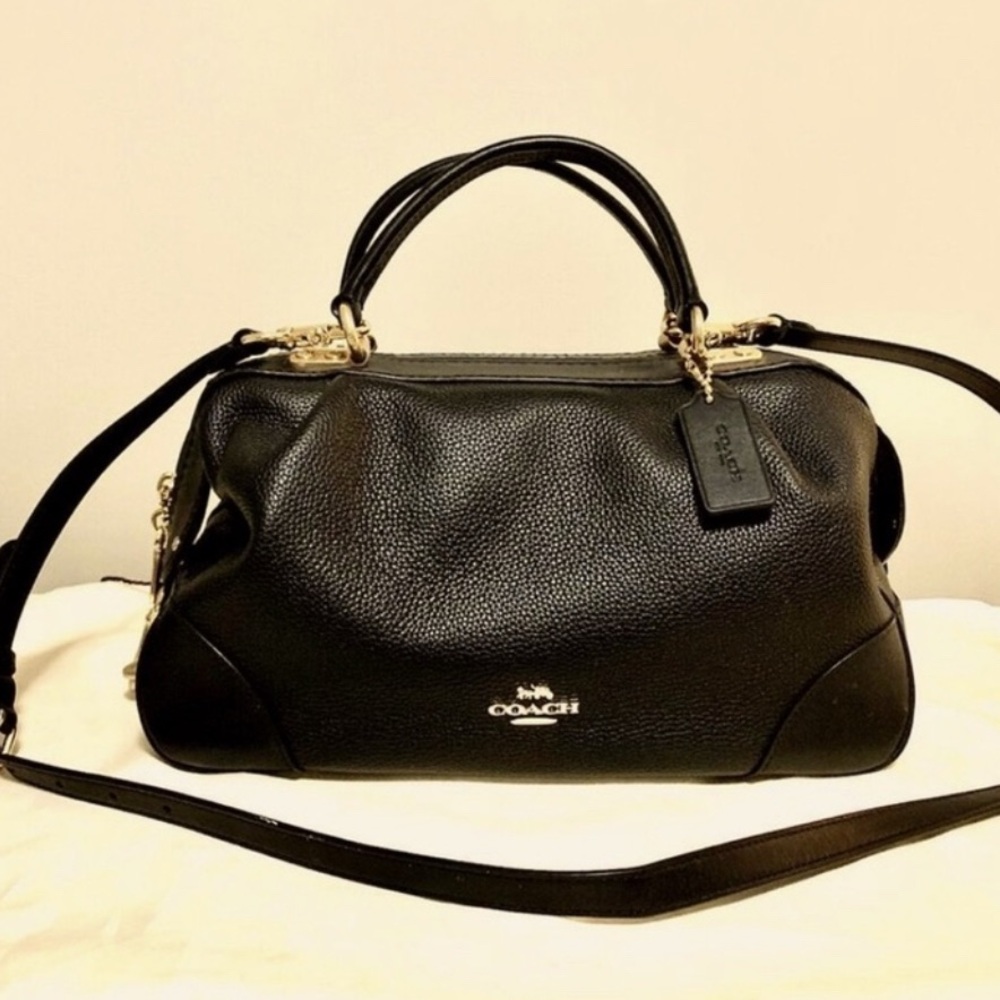 Coach “Lane” Satchel Black WITH Store Receipt and Original Dustbag